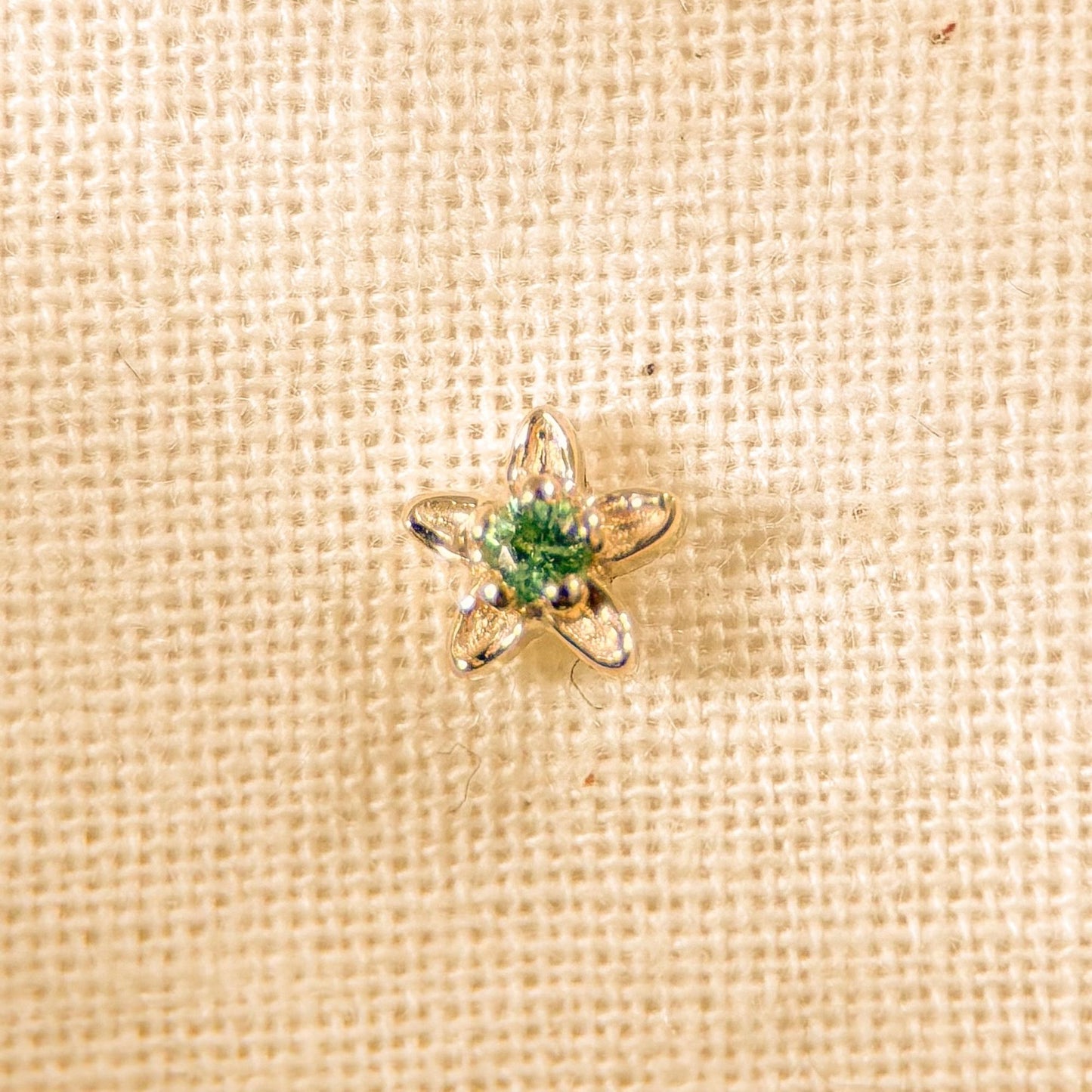 Green Fleur Earring (Single)