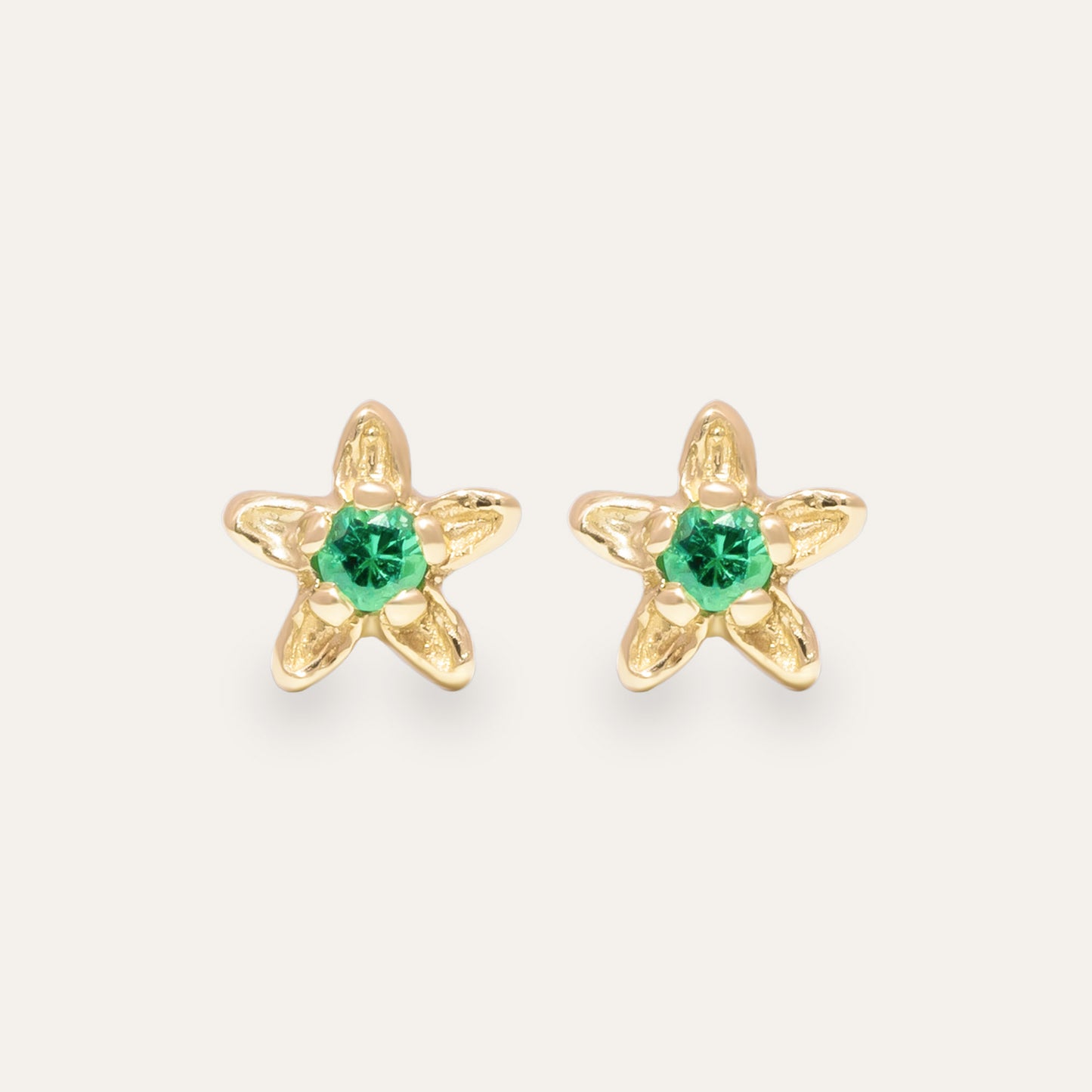 Green Fleur Earring (Single)