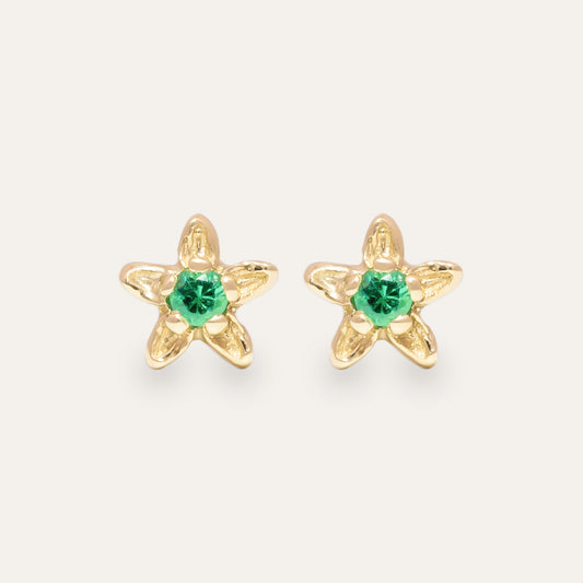 Green Fleur Earring (Single)