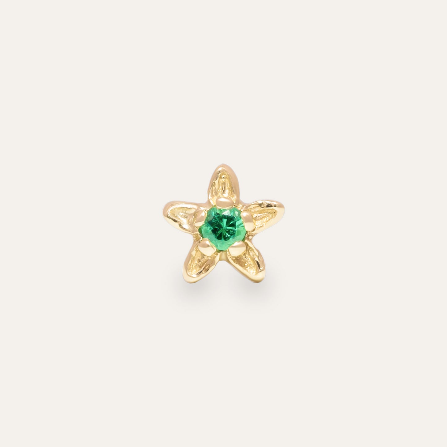 Green Fleur Earring (Single)