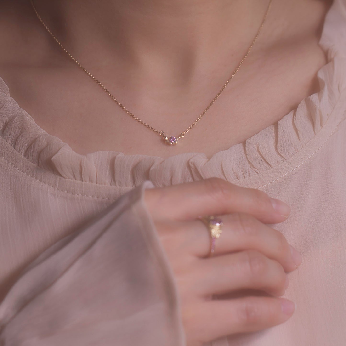 Creamy Pink Necklace