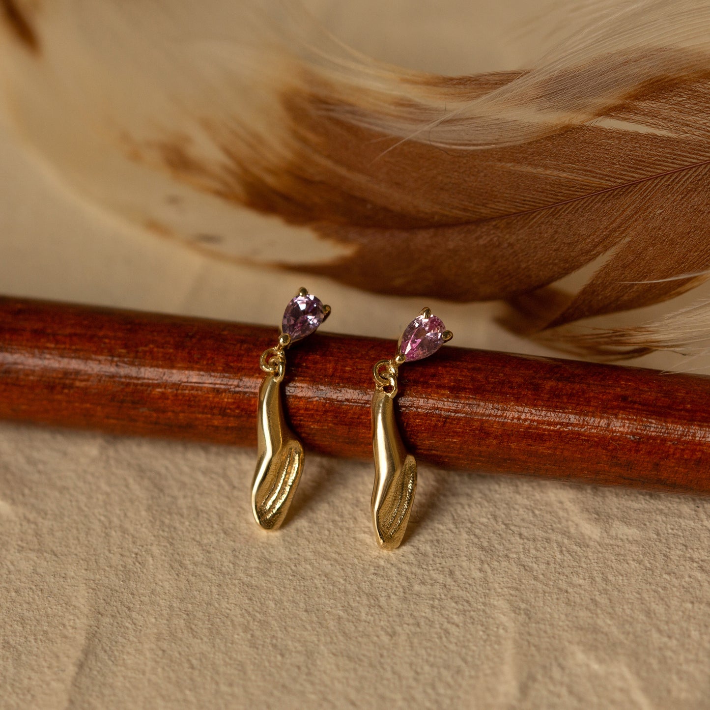 Orchid Cascade Earring (Single)
