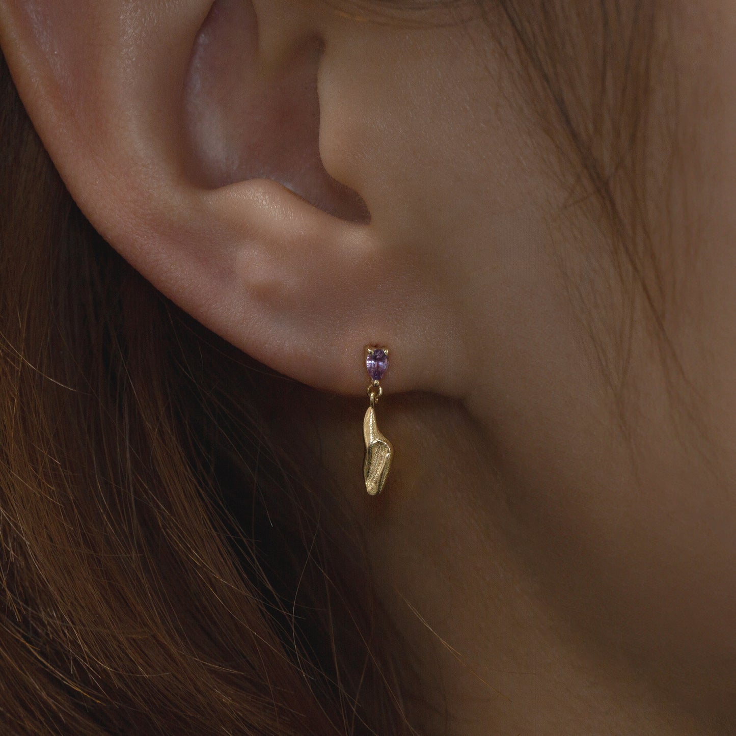 Orchid Cascade Earring (Single)