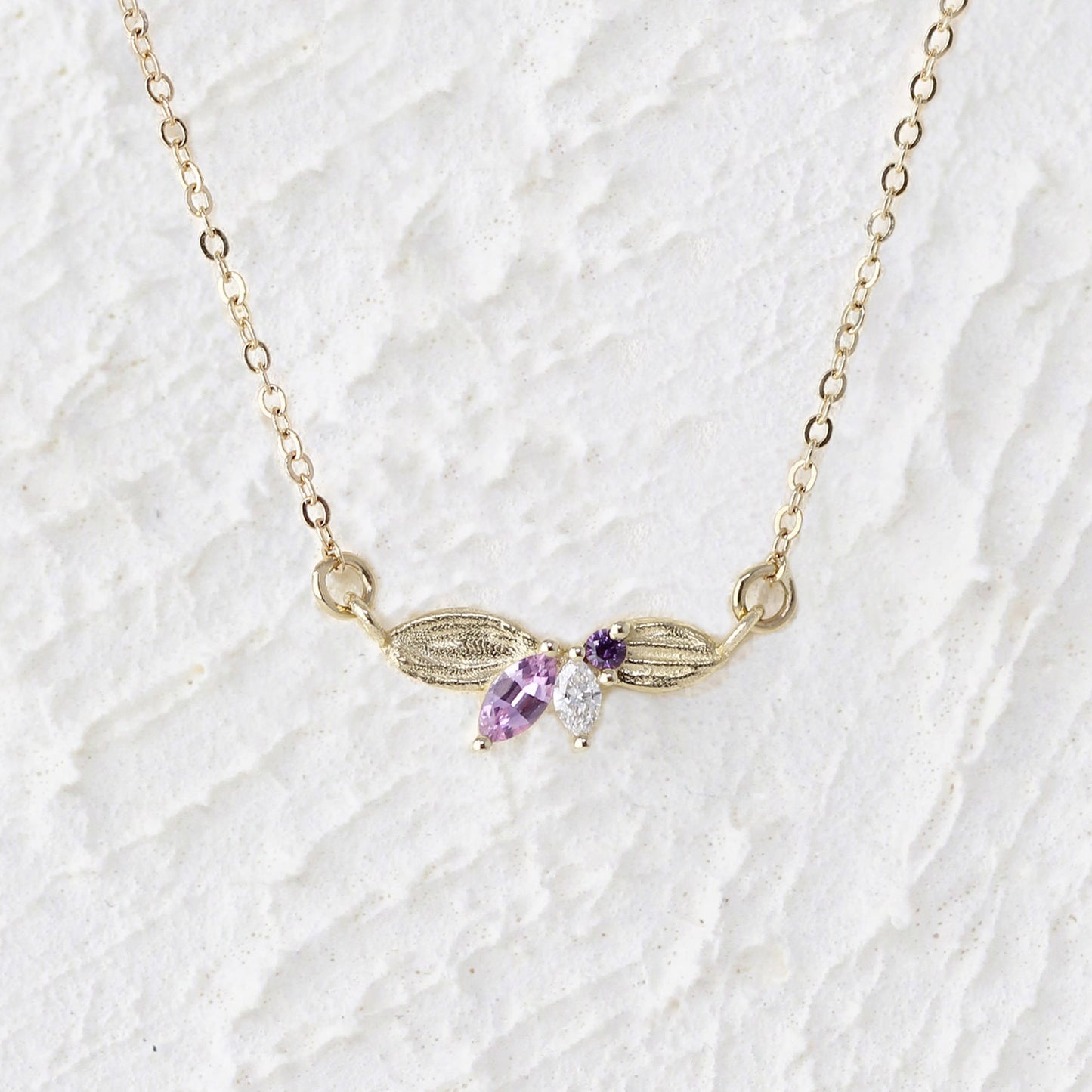 Pink Lily Necklace