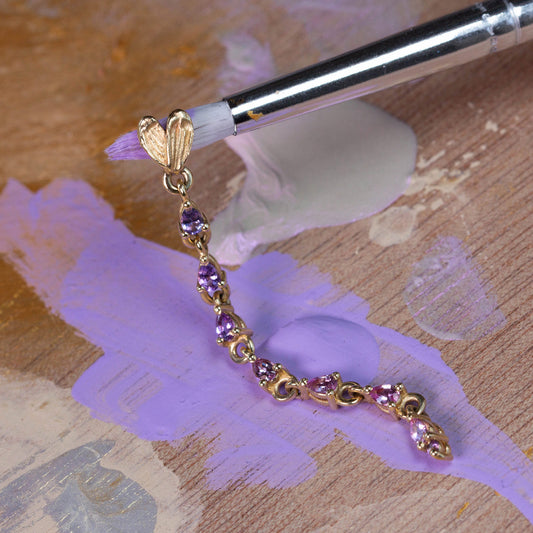 Purple Palette Earring (Single)