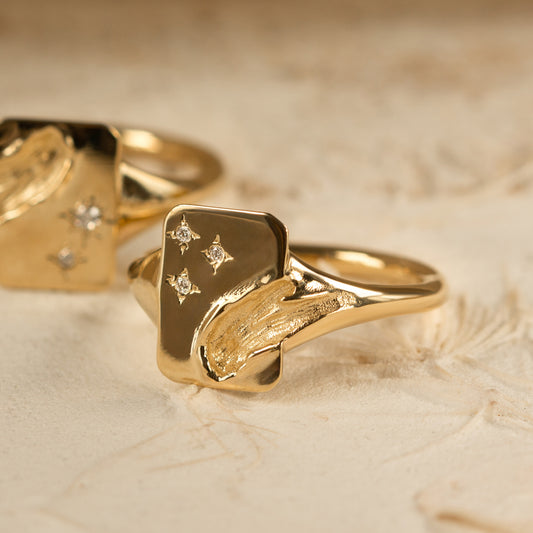Van Gogh's Stars Signet Ring