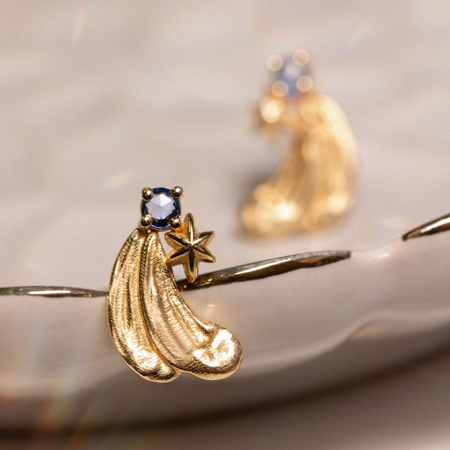 Prussian Blue Earring (Single)