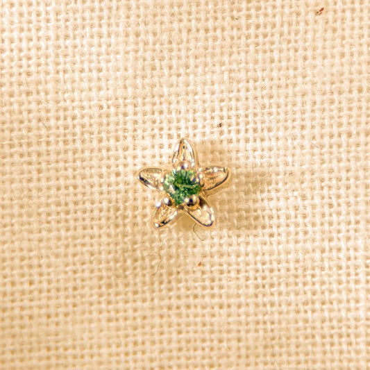 Green Fleur Earring (Single)