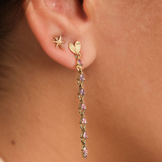 Purple Palette Earring (Single)