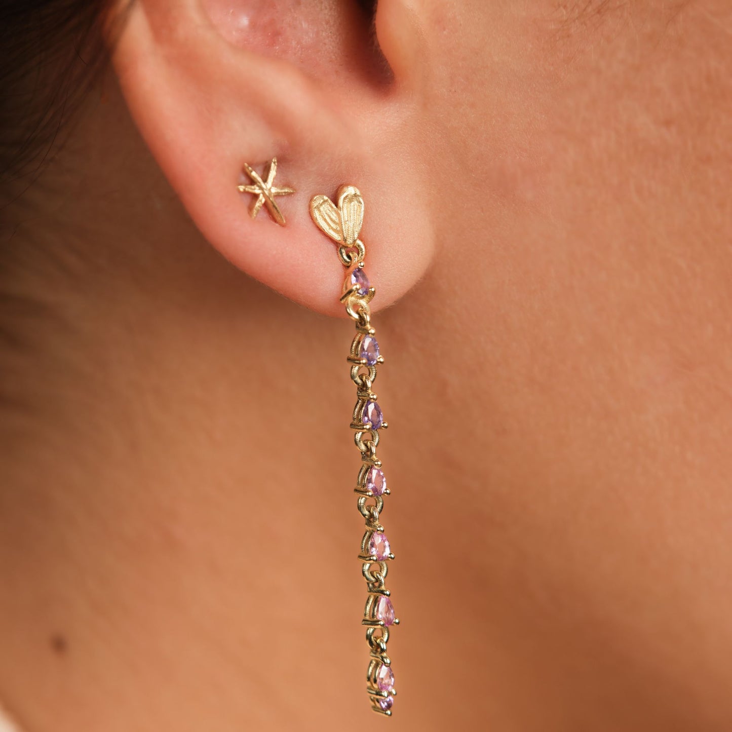 Van Gogh's Starry Night Earring Petite (Single)
