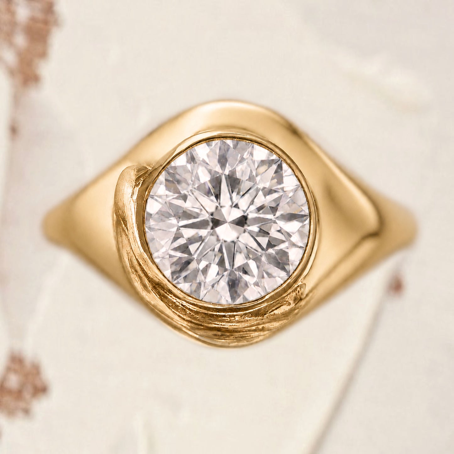 Glaze Signet - 1.5ct Lab Grown - Round