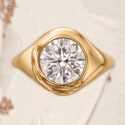 Glaze Signet - 1.5ct Lab Grown - Round