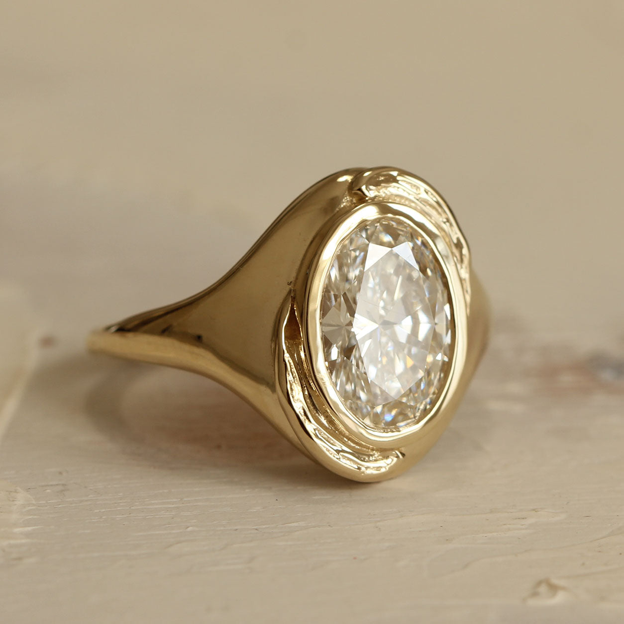 Glaze Signet - 2ct Lab Grown - Oval