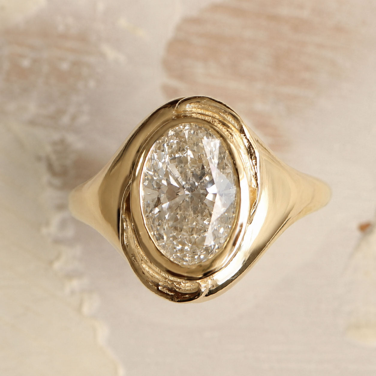 Glaze Signet - 2ct Lab Grown - Oval