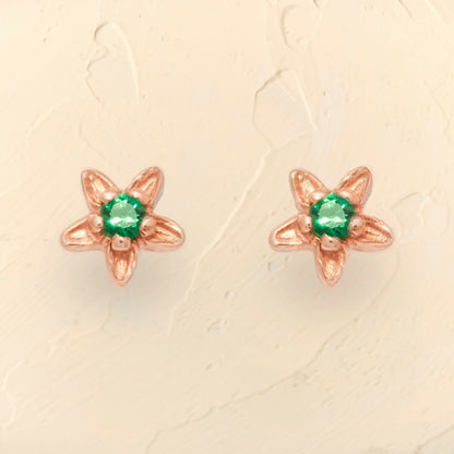 Green Fleur Earring