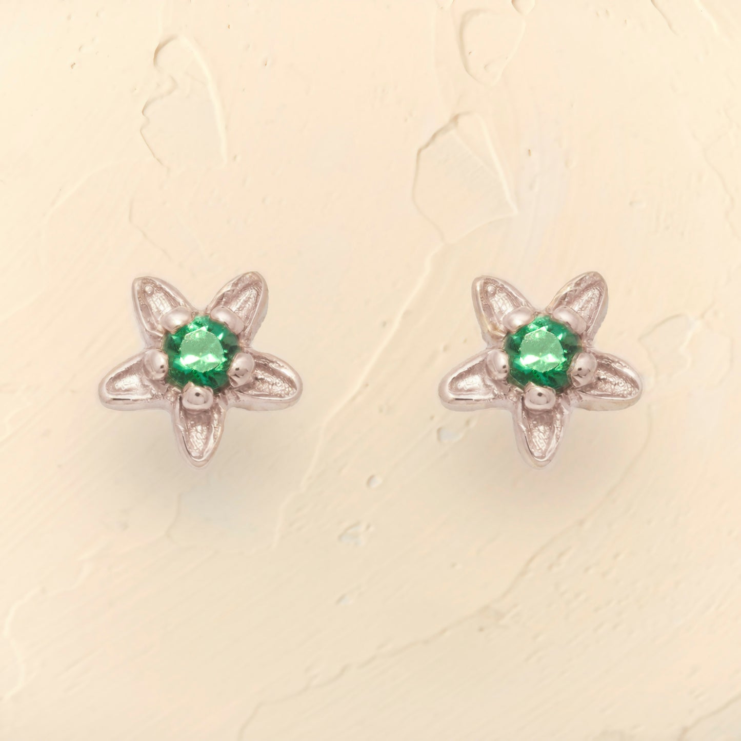 Green Fleur Earring