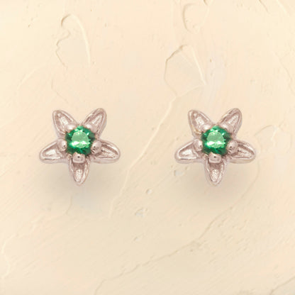 Green Fleur Earring
