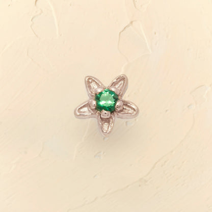 Green Fleur Earring