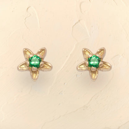Green Fleur Earring