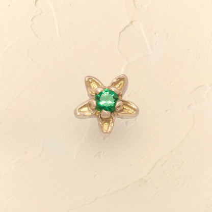 Green Fleur Earring