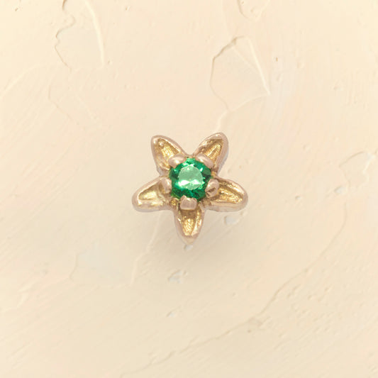 Green Fleur Earring