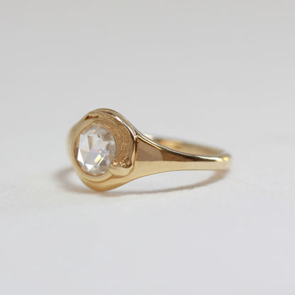Van Gogh Rose-cut Diamond Signet Ring