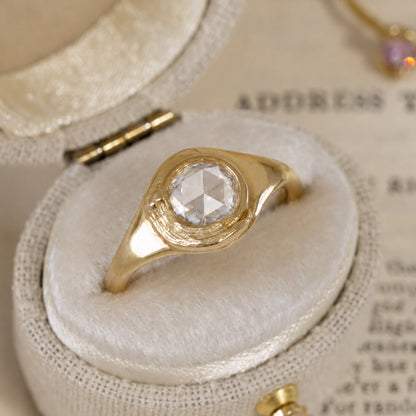 Van Gogh Rose-cut Diamond Signet Ring