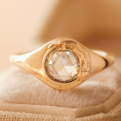 Van Gogh Rose-cut Diamond Signet Ring
