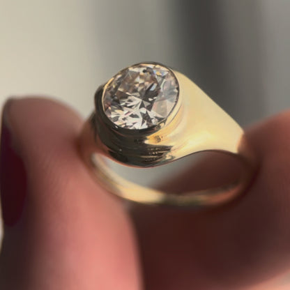 Glaze Signet - 1.5ct Lab Grown - Round